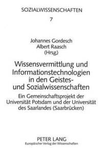 bokomslag Wissensvermittlung Und Informationstechnologien in Den Geistes- Und Sozialwissenschaften