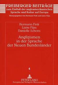bokomslag Anglizismen in Der Sprache Der Neuen Bundeslaender