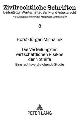 bokomslag Die Verteilung Des Wirtschaftlichen Risikos Der Nothilfe