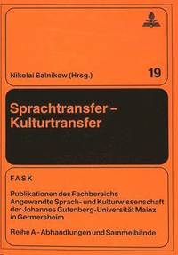 bokomslag Sprachtransfer - Kulturtransfer