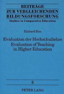 Einhard Rau, Erich Leitner - Evaluation Der Hochschullehre Evaluation of Teaching in Higher Education, Häftad
