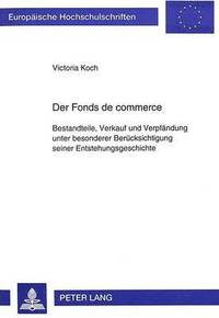 bokomslag Der Fonds de Commerce