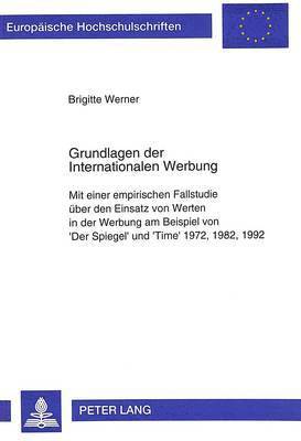 Grundlagen Der Internationalen Werbung 1
