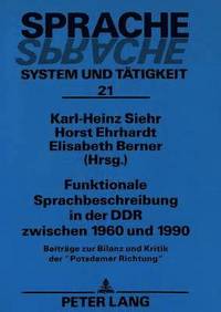 bokomslag Funktionale Sprachbeschreibung in Der Ddr Zwischen 1960 Und 1990
