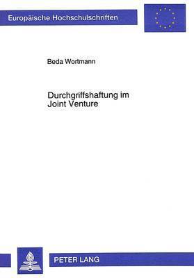 Durchgriffshaftung Im Joint Venture 1