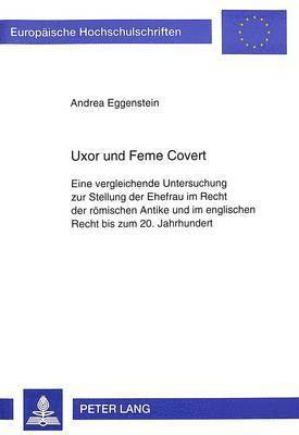 bokomslag Uxor Und Feme Covert