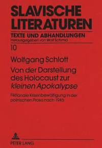 bokomslag Von Der Darstellung Des Holocaust Zur Kleinen Apokalypse