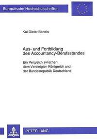 bokomslag Aus- Und Fortbildung Des Accountancy-Berufsstandes