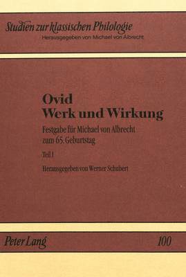 bokomslag Ovid - Werk Und Wirkung