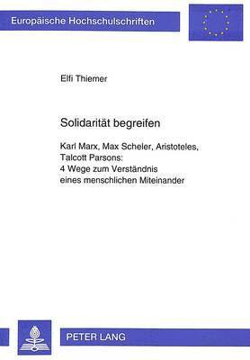 bokomslag Solidaritaet Begreifen