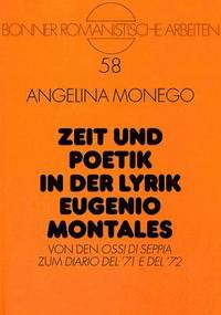 bokomslag Zeit und Poetik in der Lyrik Eugenio Montales
