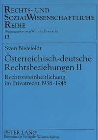 bokomslag Oesterreichisch-Deutsche Rechtsbeziehungen II