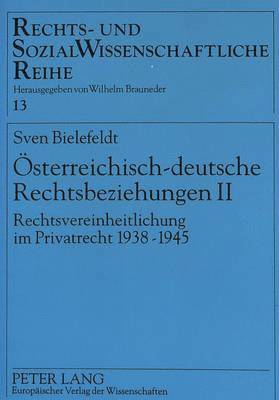 bokomslag Oesterreichisch-Deutsche Rechtsbeziehungen II