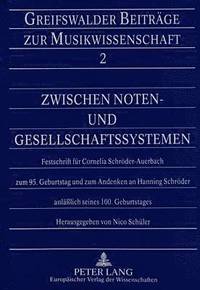 bokomslag Zwischen Noten- Und Gesellschaftssystemen