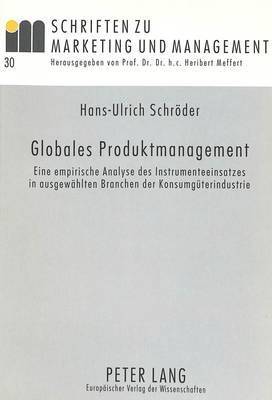 bokomslag Globales Produktmanagement