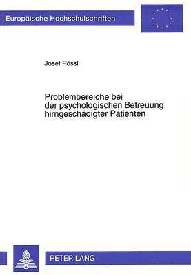 bokomslag Problembereiche Bei Der Psychologischen Betreuung Hirngeschaedigter Patienten