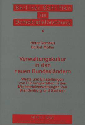 bokomslag Verwaltungskultur in Den Neuen Bundeslaendern