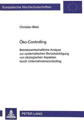 bokomslag Oeko-Controlling