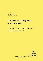 bokomslag Studien Zur Linguistik Und Slavistik