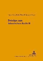 Hans-Georg Ebert, Thoralf Hanstein - Beitraege Zum Islamischen Recht II, Häftad
