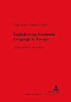 bokomslag English as an Academic Language in Europe