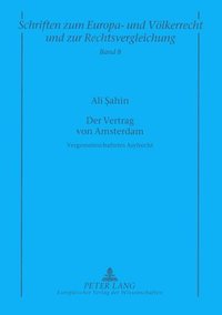 bokomslag Der Vertrag Von Amsterdam