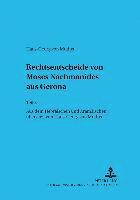 bokomslag Rechtsentscheide Von Moses Nachmanides Aus Gerona