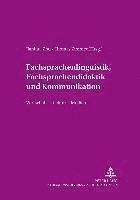 Rudolf Hoberg, Jianhua Zhu, Thomas Zimmer - Fachsprachenlinguistik, Fachsprachendidaktik Und Interkulturelle Kommunikation, Häftad