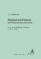 bokomslag Madrigal Und Chanson Auf Tasteninstrumenten