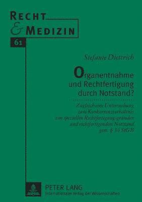 bokomslag Organentnahme und Rechtfertigung durch Notstand?