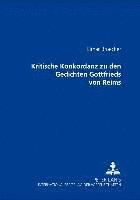 bokomslag Kritische Konkordanz Zu Den Gedichten Gottfried Von Reims