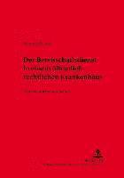 bokomslag Der Bereitschaftsdienst in Oeffentlich-Rechtlich Organisierten Krankenhaeusern