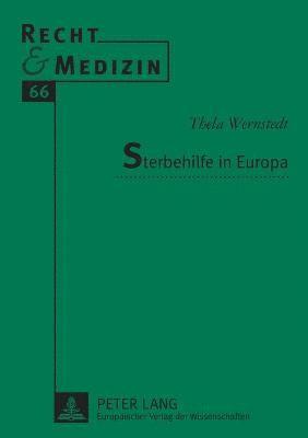 bokomslag Sterbehilfe in Europa