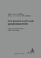 Nicola Würffel, Dagmar Abendroth-Timmer, Britta Viebrock, Michael Wendt - Text, Kontext Und Fremdsprachenunterricht, Häftad