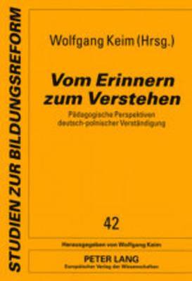 bokomslag Vom Erinnern Zum Verstehen