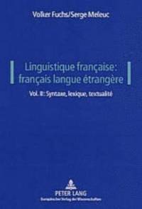 bokomslag Linguistique Franaise: Franais Langue trangre