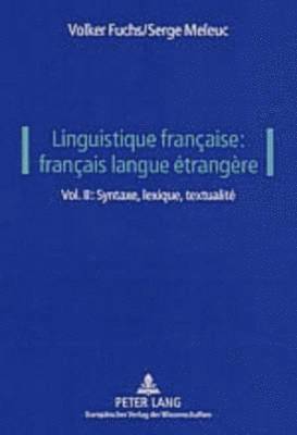 bokomslag Linguistique Francaise: Francais Langue Etrangere