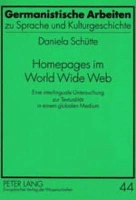 bokomslag Homepages Im World Wide Web