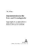 bokomslag Argumentation in Der Erst- Und Fremdsprache