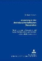 Elearning in Der Betriebswirtschaftlichen Steuerlehre
