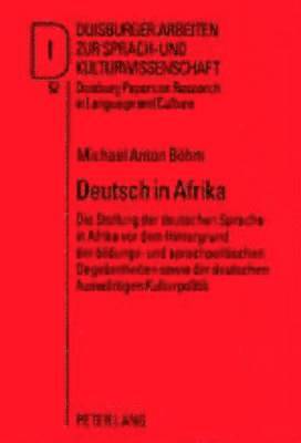 Michael Anton Böhm, Ulrich Ammon - Deutsch in Afrika, Häftad