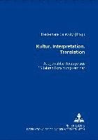 bokomslag Kultur, Interpretation, Translation