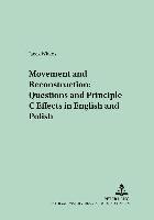 bokomslag Movement and Reconstruction: Questions and Principle C Effects in English and Polish