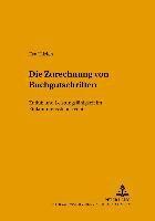 bokomslag Die Zurechnung Von Buchgutschriften