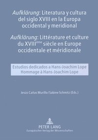 bokomslag Aufklaerung Literatura Y Cultura del Siglo XVIII En La Europa Occidental Y Meridional- Aufklaerung Littrature Et Culture Du XVIII me Sicle En Europe Occidentale Et Mridionale