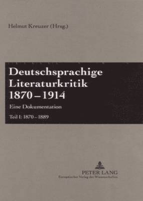 Deutschsprachige Literaturkritik 1870-1914 1