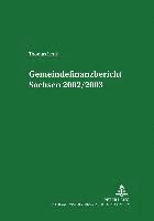 bokomslag Gemeindefinanzbericht Sachsen 2002/2003