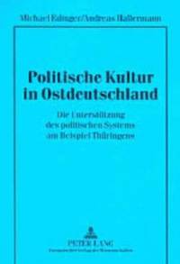 bokomslag Politische Kultur in Ostdeutschland
