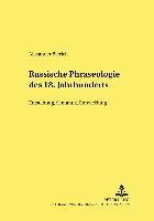 bokomslag Russische Phraseologie Des 18. Jahrhunderts