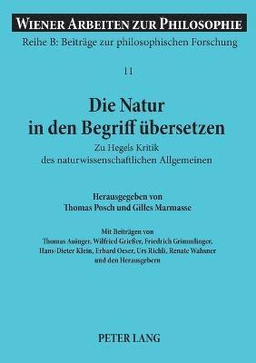 Thomas Posch, Gilles Marmasse - Natur in den Begriff uebersetzen, Häftad